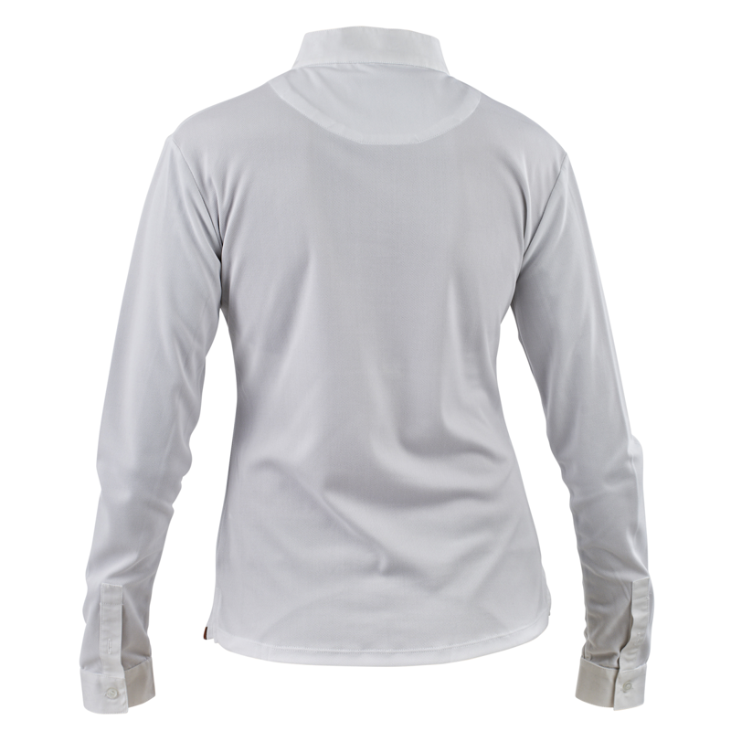 Aubrion Ladies Long Sleeve Stock Shirt - White-1