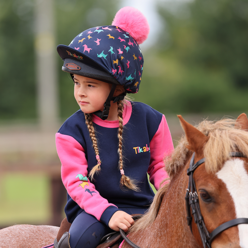 Shires Tikaboo Children's Sweatshirt - Pink Horse-4