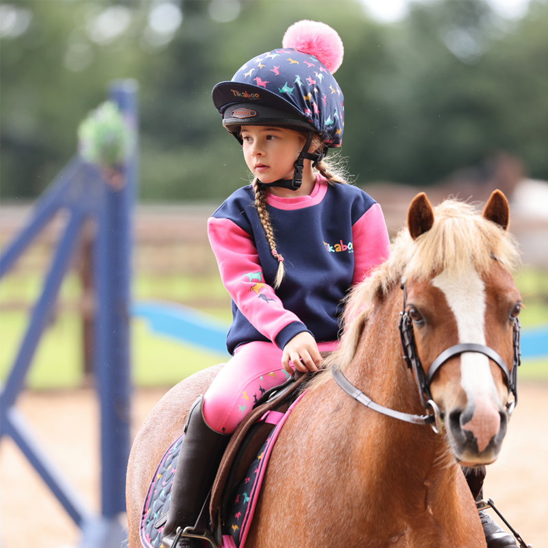 Shires Tikaboo Children's Sweatshirt - Pink Horse-3