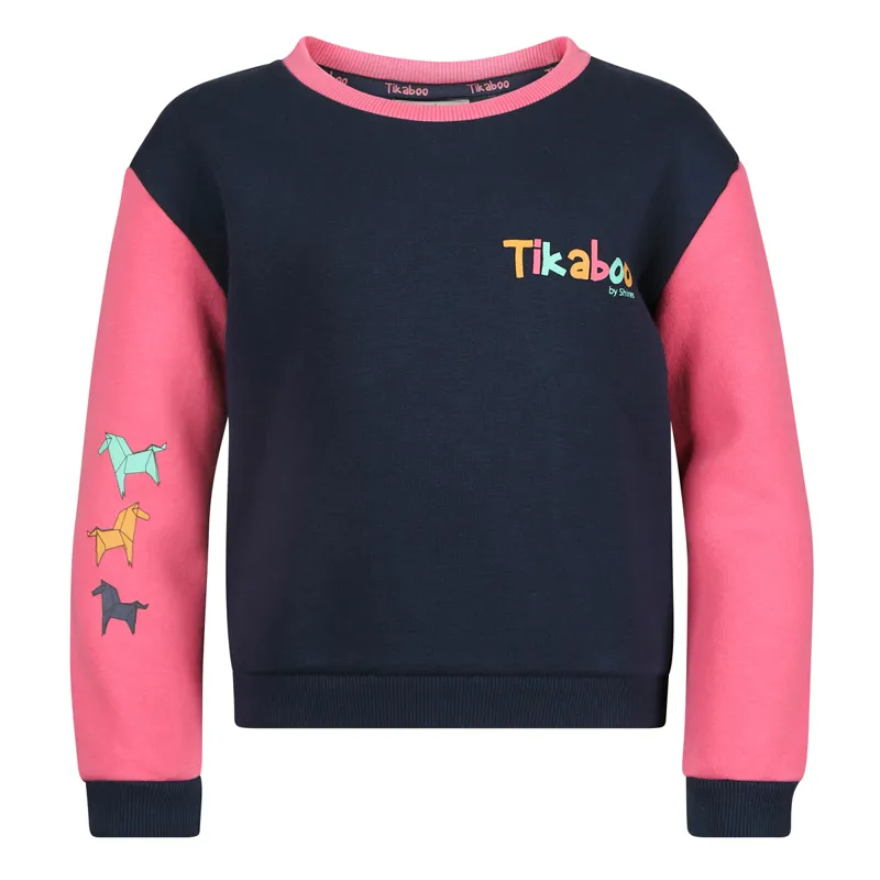Shires Tikaboo Children's Sweatshirt - Pink Horse