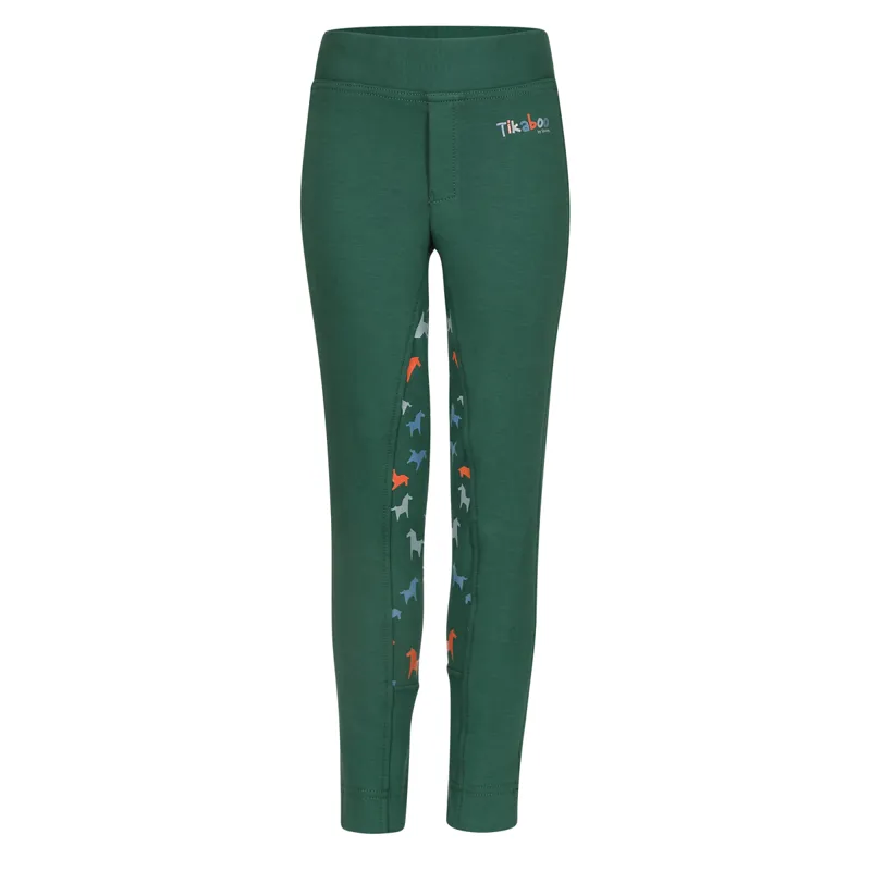 Shires Tikaboo Children's Jodhpurs - Green Horse