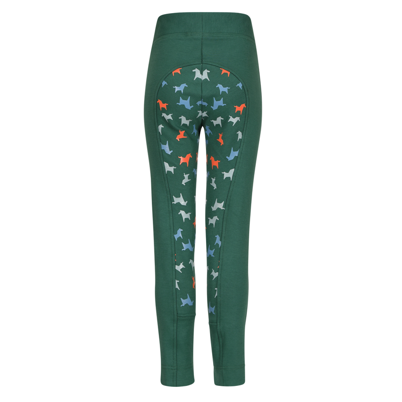 Shires Tikaboo Children's Jodhpurs - Green Horse-1