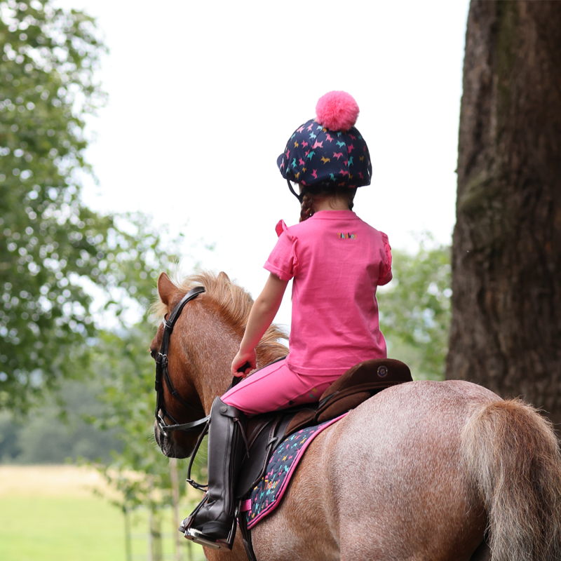 Shires Tikaboo Children's Jodhpurs - Pink Horse-2