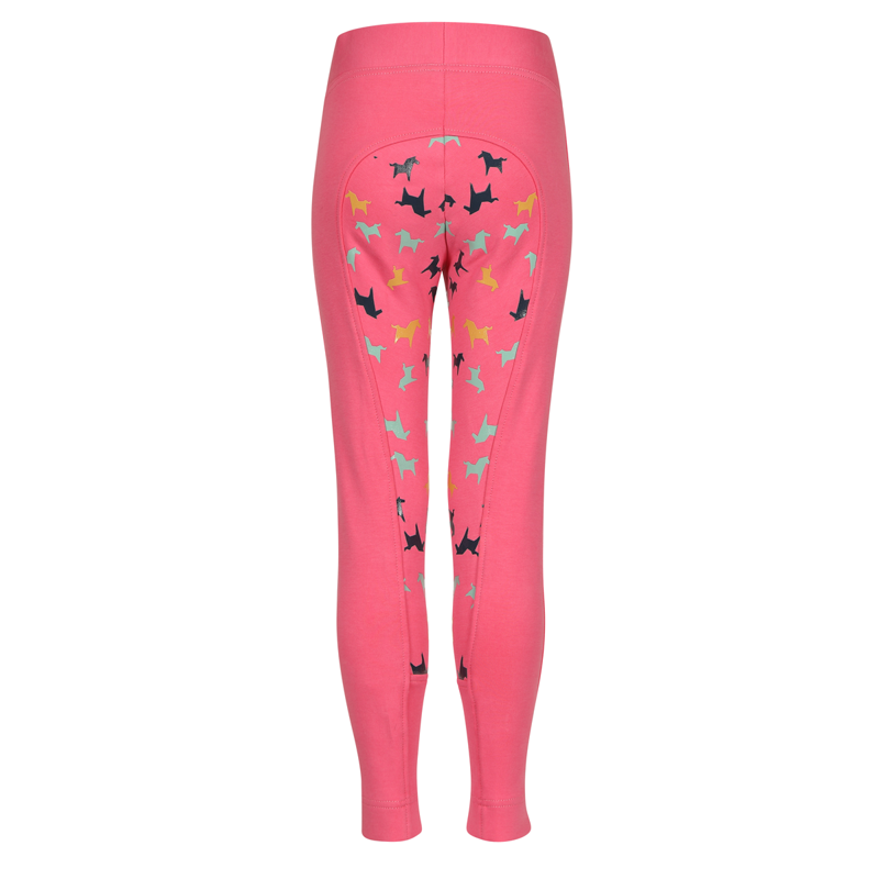 Shires Tikaboo Children's Jodhpurs - Pink Horse-1