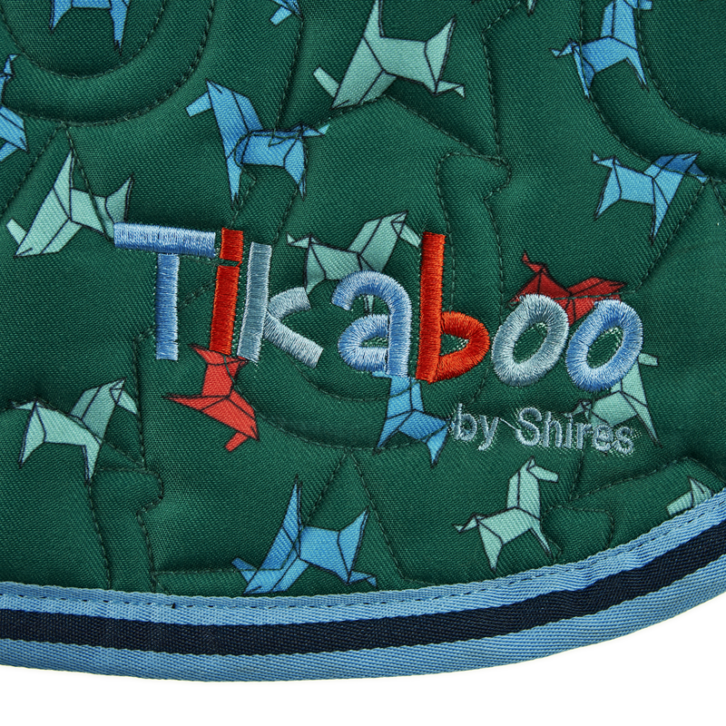 Shires Tikaboo Saddlepad - Green Horse-1