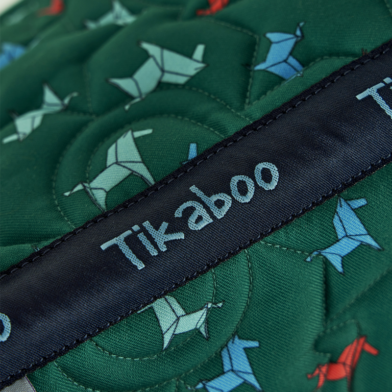Shires Tikaboo Saddlepad - Green Horse-3