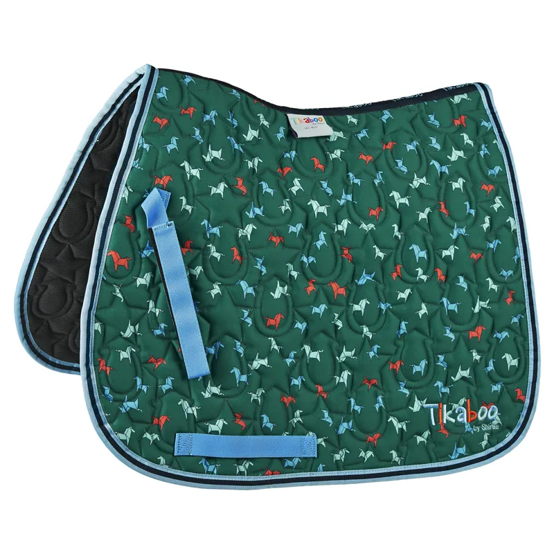 Shires Tikaboo Saddlepad - Green Horse