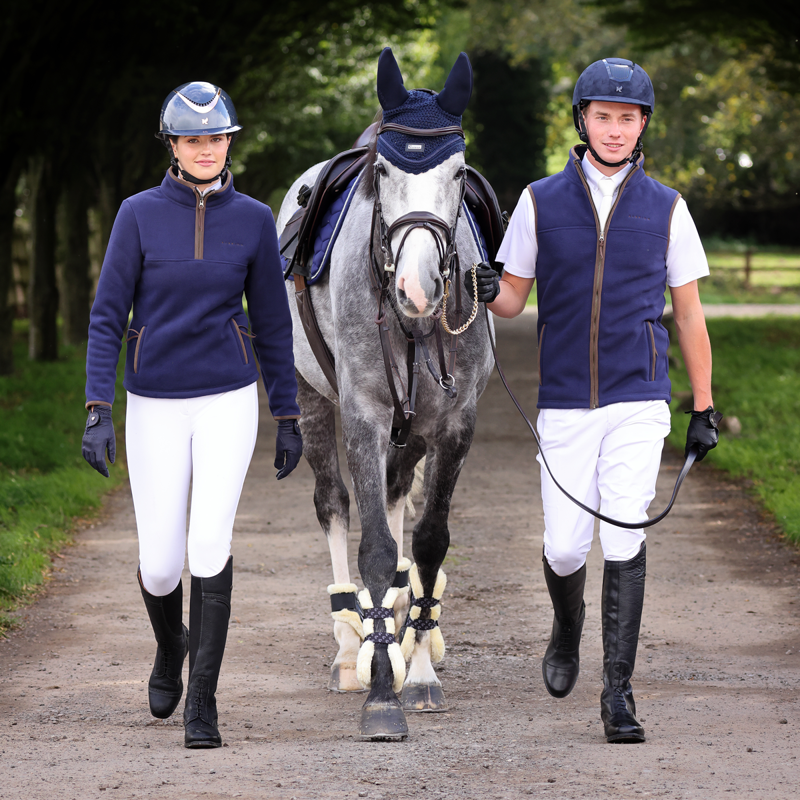 Aubrion Core Ladies Half Zip Fleece - Navy-4