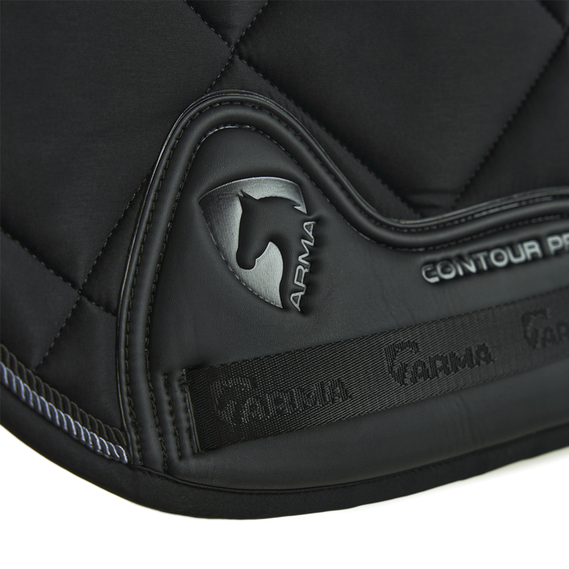 Shires ARMA Classic Dressage Saddlecloth - Black-3