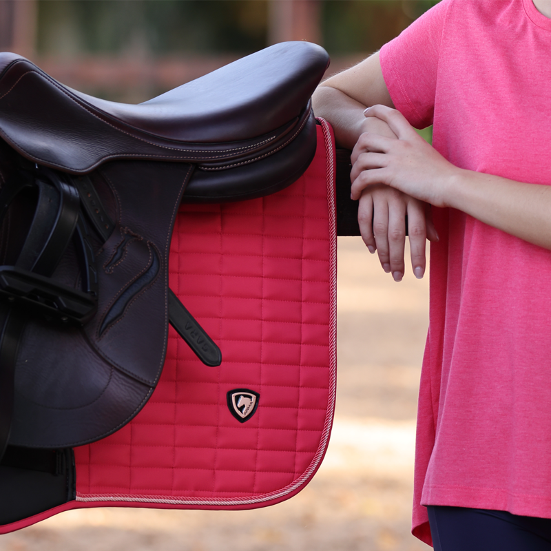 Shires ARMA Classic Jump Saddlecloth - Coral-4