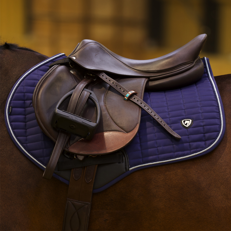 Shires ARMA Classic Jump Saddlecloth - Navy-6