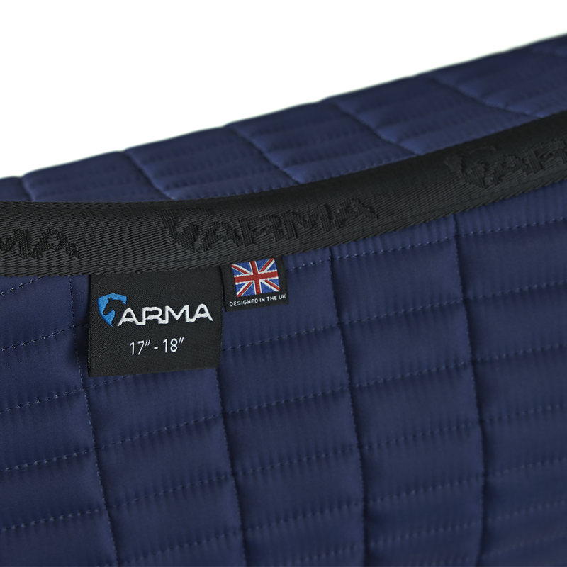 Shires ARMA Classic Jump Saddlecloth - Navy-5