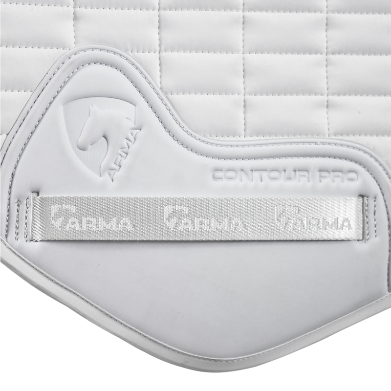 Shires ARMA Classic Jump Saddlecloth - White-2