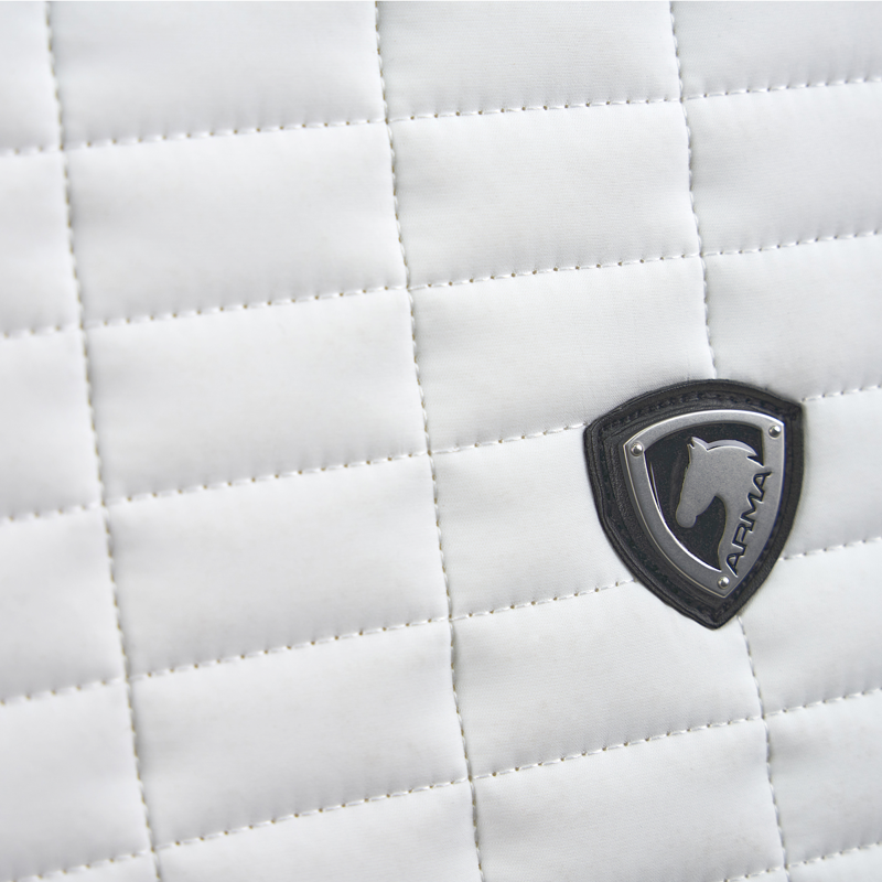 Shires ARMA Classic Jump Saddlecloth - White-1