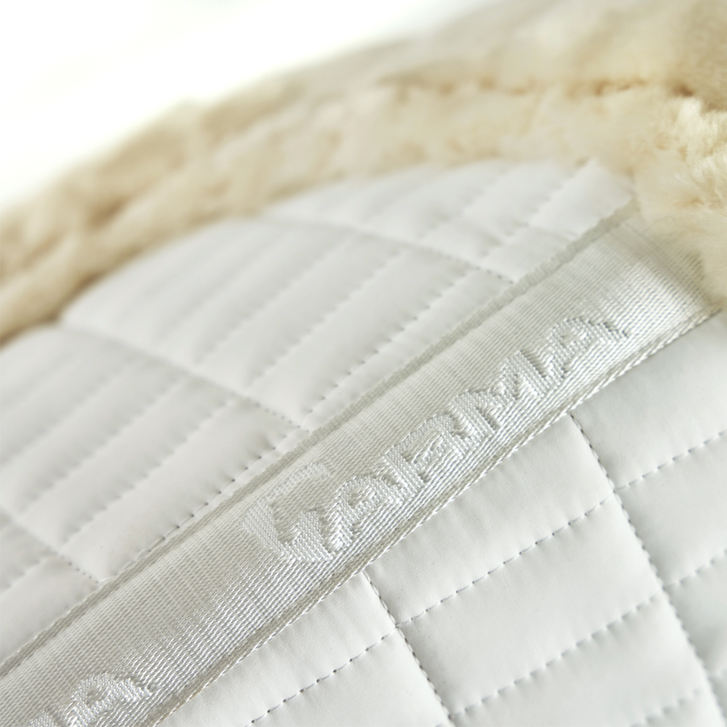 Shires ARMA Classic Half Pad - White-3