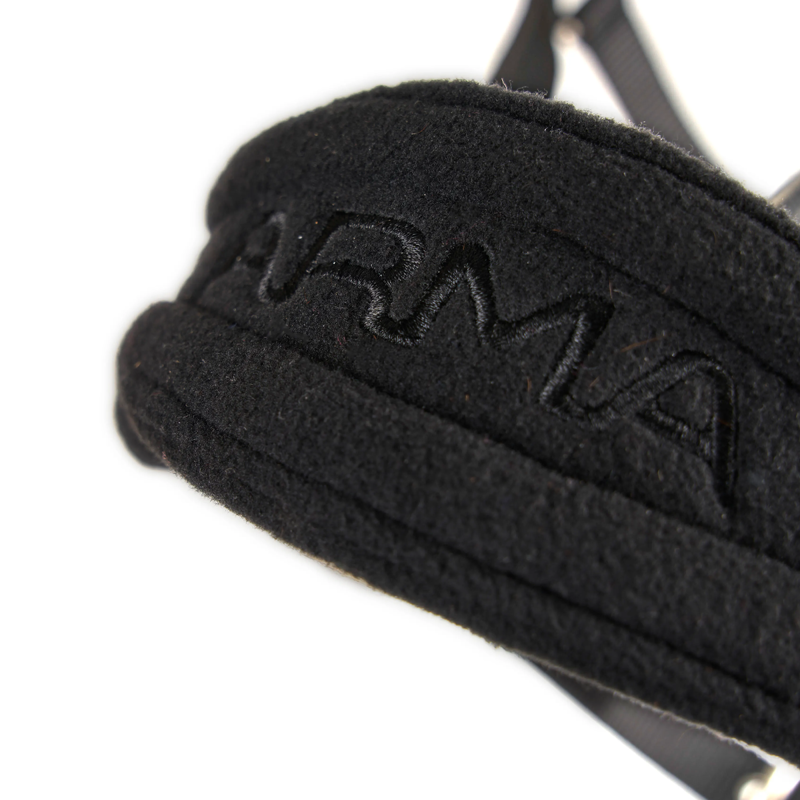 Shires ARMA Comfy Fleece Headcollar and Leadrope - Black-1