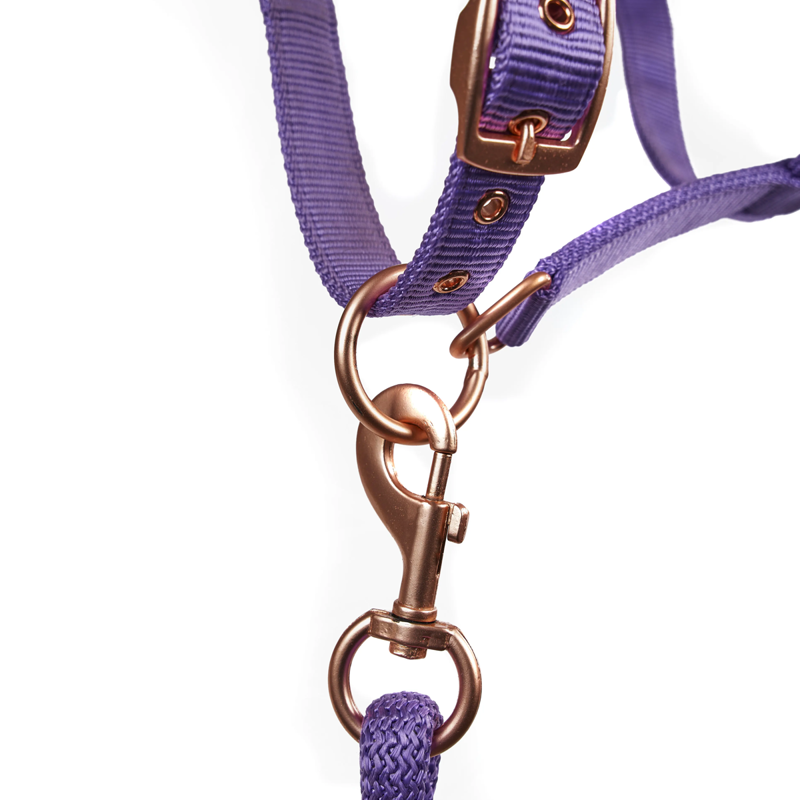 Shires ARMA Comfy Fleece Headcollar and Leadrope - Lavender-2