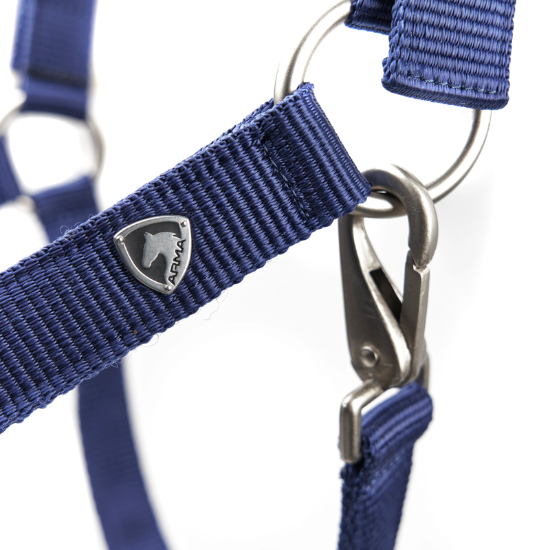 Shires ARMA Comfy Fleece Headcollar and Leadrope - Navy-3
