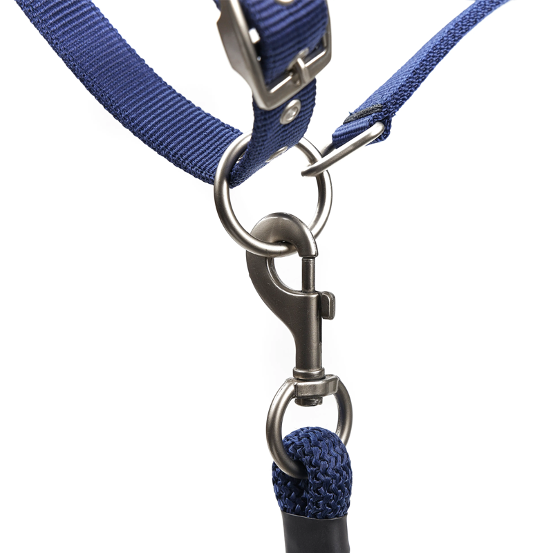 Shires ARMA Comfy Fleece Headcollar and Leadrope - Navy-2