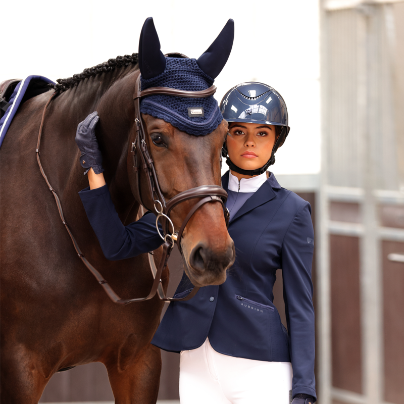 Aubrion Ladies Arcaster Show Shirt - Navy-6