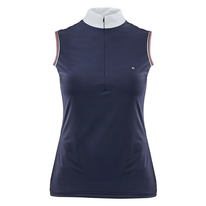 Aubrion Young Rider Arcaster Sleeveless Show Shirt - Navy