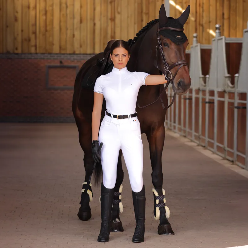 Aubrion Ladies Newbel Show Shirt - White-5