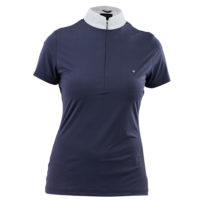 Aubrion Young Rider Walston Show Shirt - Navy