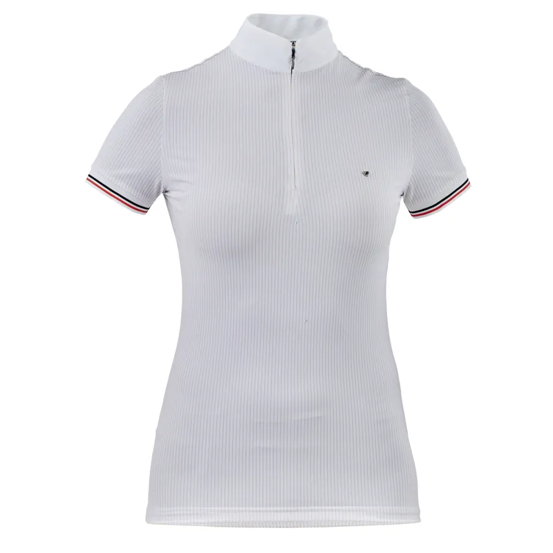 Aubrion Young Rider Arcaster Show Shirt - Pink Pinstripe