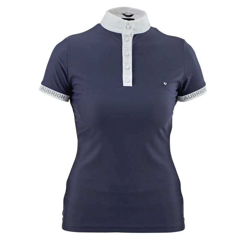 Aubrion Young Rider Attley Show Shirt - Navy
