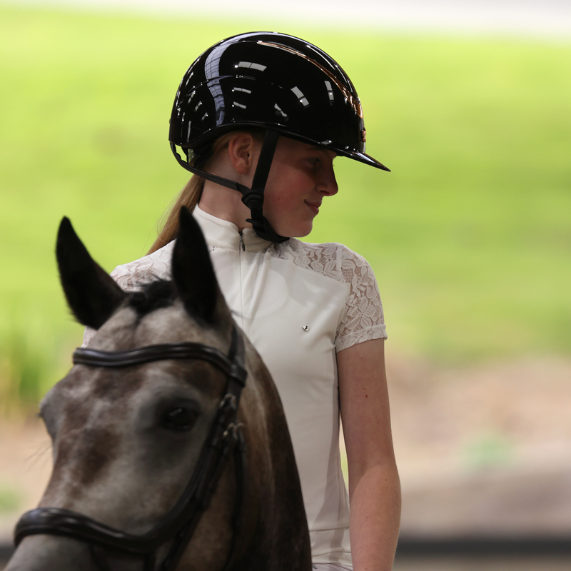 Aubrion Young Rider Ambel Show Shirt - White-3