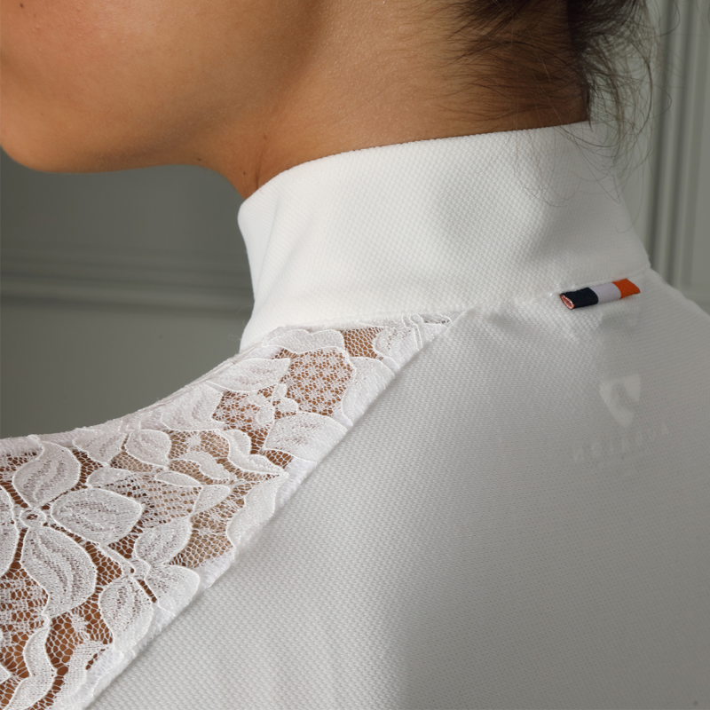 Aubrion Young Rider Ambel Show Shirt - White-1