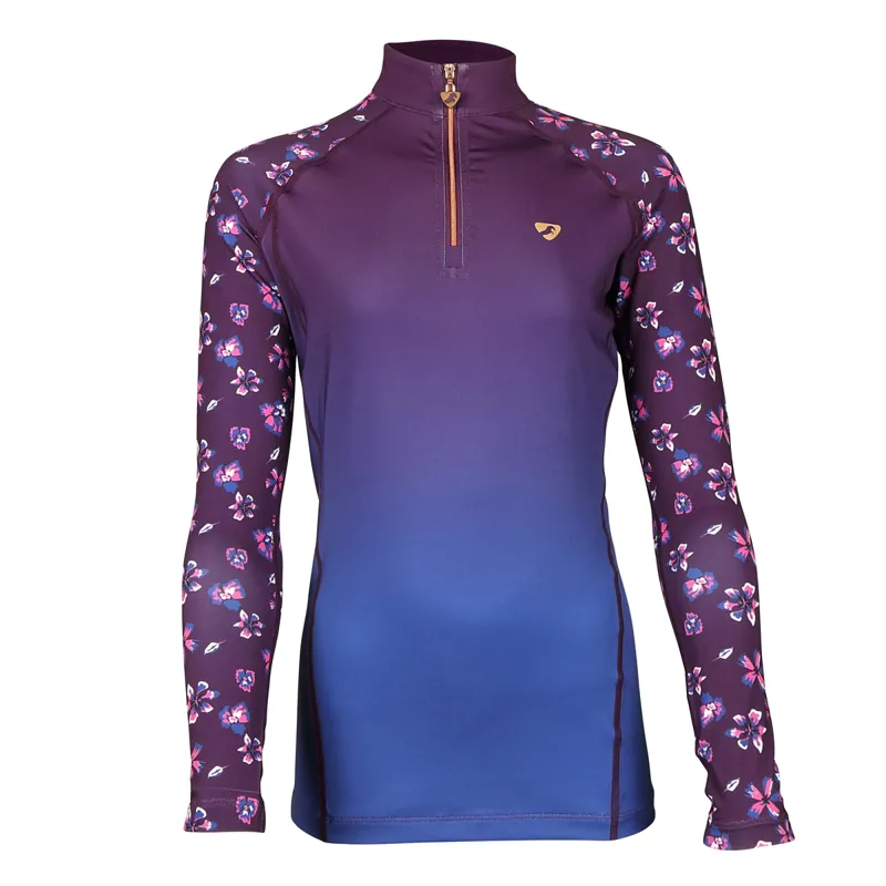 Aubrion Young Rider Hyde Park Base Layer - Flower