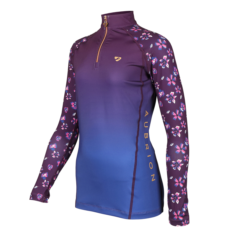 Aubrion Young Rider Hyde Park Base Layer - Flower-1