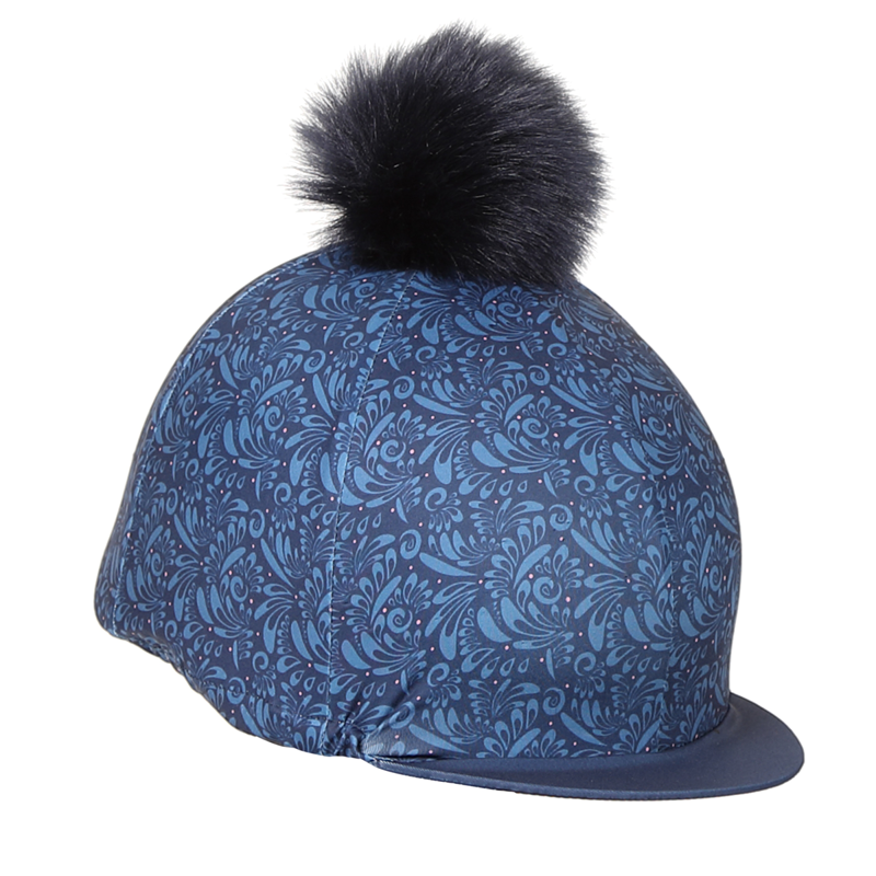 Aubrion Hdye Park Hat Cover - Navy Paisley-1