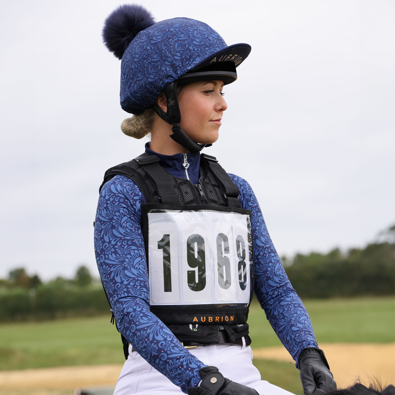 Aubrion Hdye Park Hat Cover - Navy Paisley-3