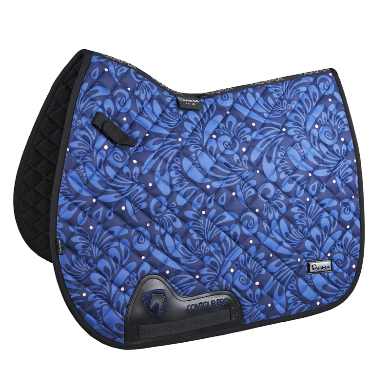 Shires ARMA Hyde Park Saddlecloth - Navy Paisley