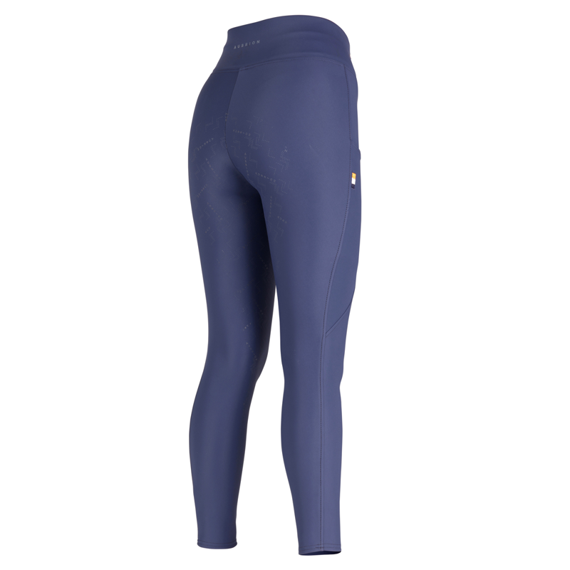 Aubrion Ladies Optima Sport Riding Tights - Navy-2