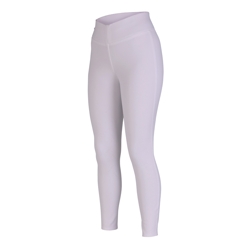 Aubrion Ladies Optima Sport Riding Tights - White-2