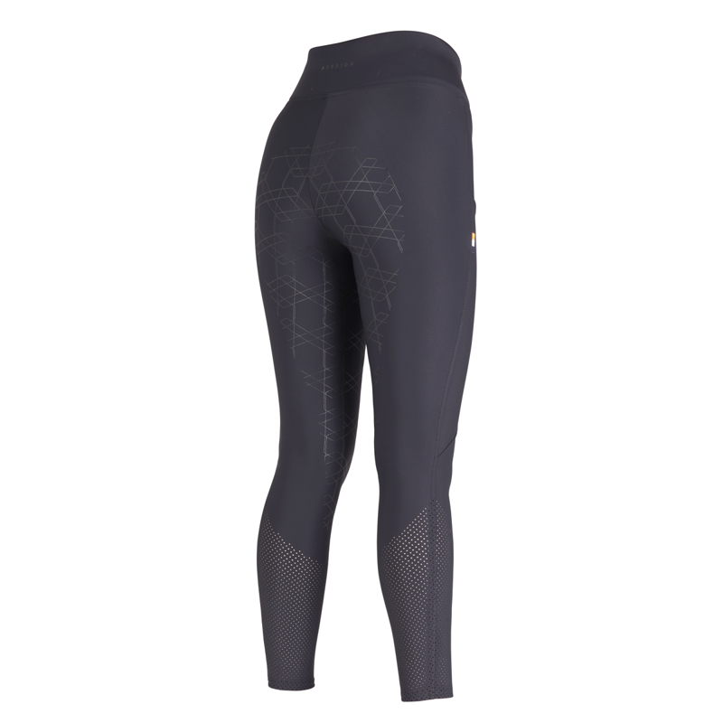 Aubrion Ladies Optima Air Riding Tights - Black-2