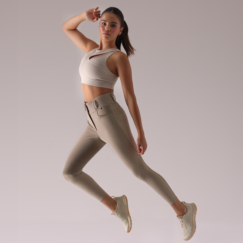 Aubrion Ladies Optima Pro Breeches - Beige-5