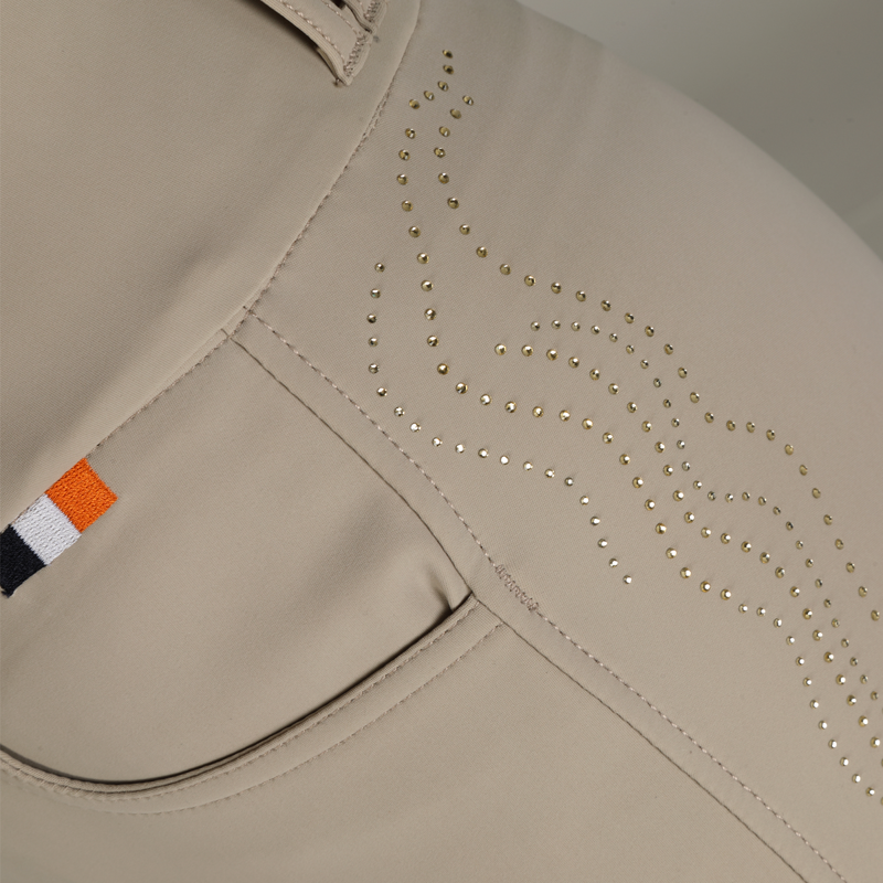 Aubrion Ladies Optima Luxe Breeches - Beige-5
