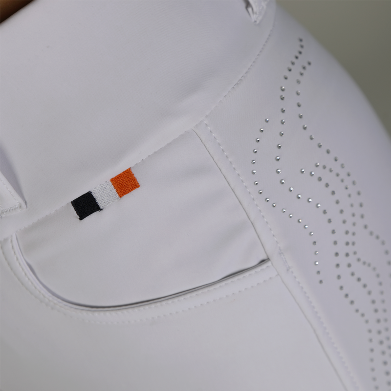 Aubrion Ladies Optima Luxe Breeches - White-5