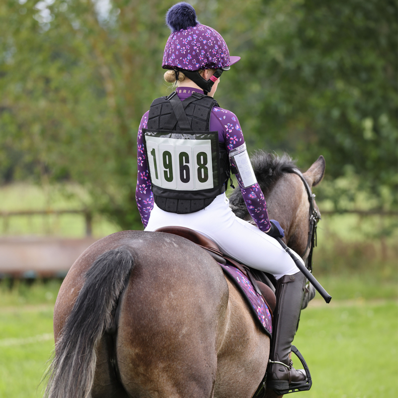 Aubrion Young Rider Hyde Park Hat Cover - Flower-2