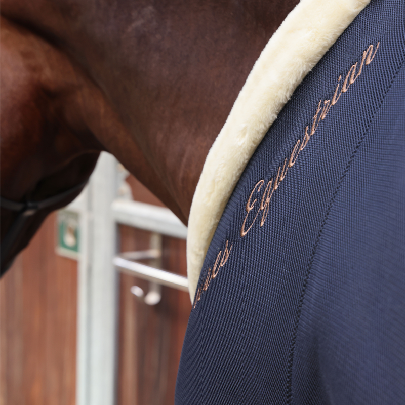 Shires Deluxe Air Motion Cooler Rug - Navy-1