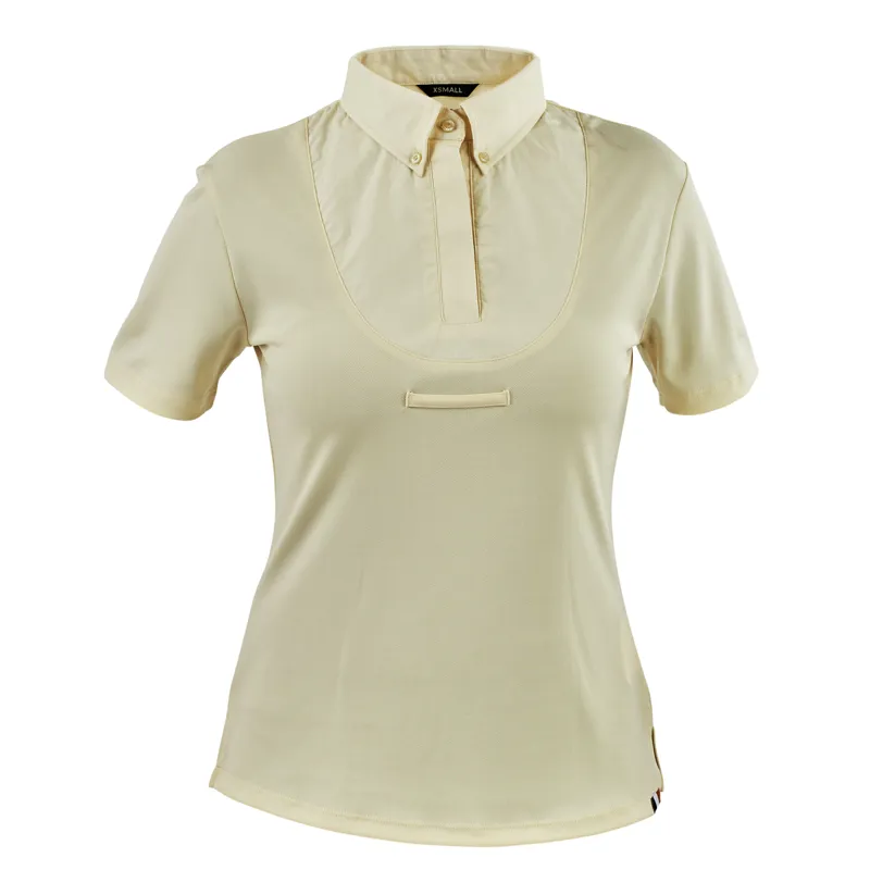 Aubrion Young Rider Short Sleeve Tie Shirt - Yellow