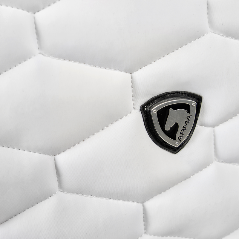 Shires ARMA Eltar Dressage Saddlecloth - White-5