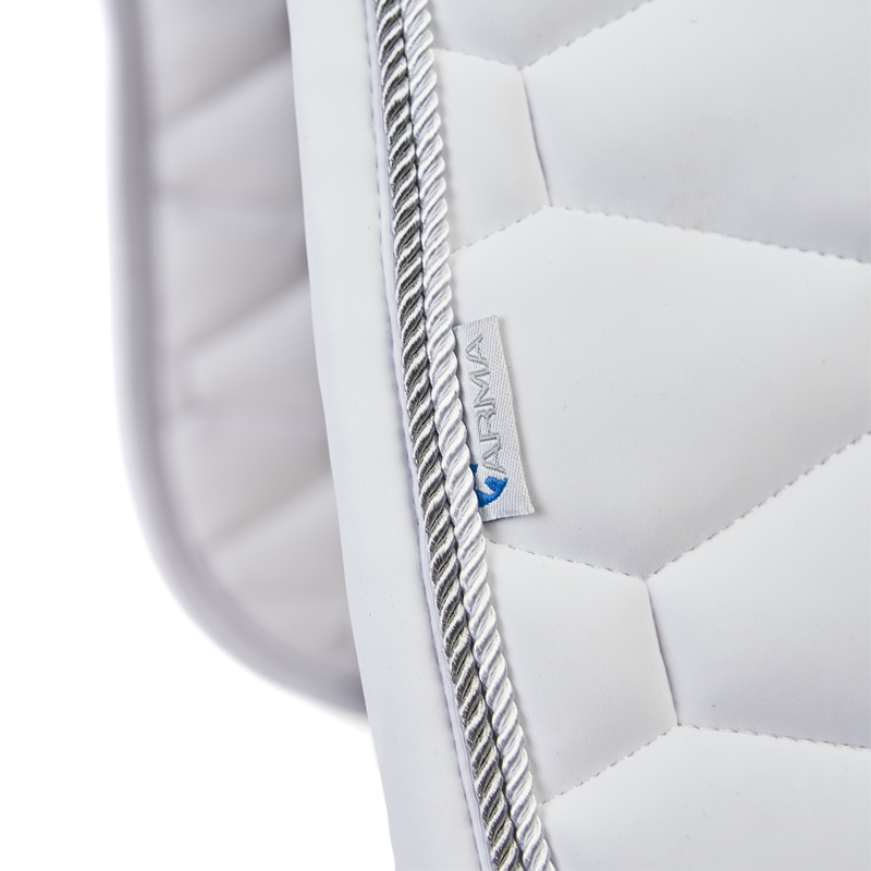 Shires ARMA Eltar Dressage Saddlecloth - White-2