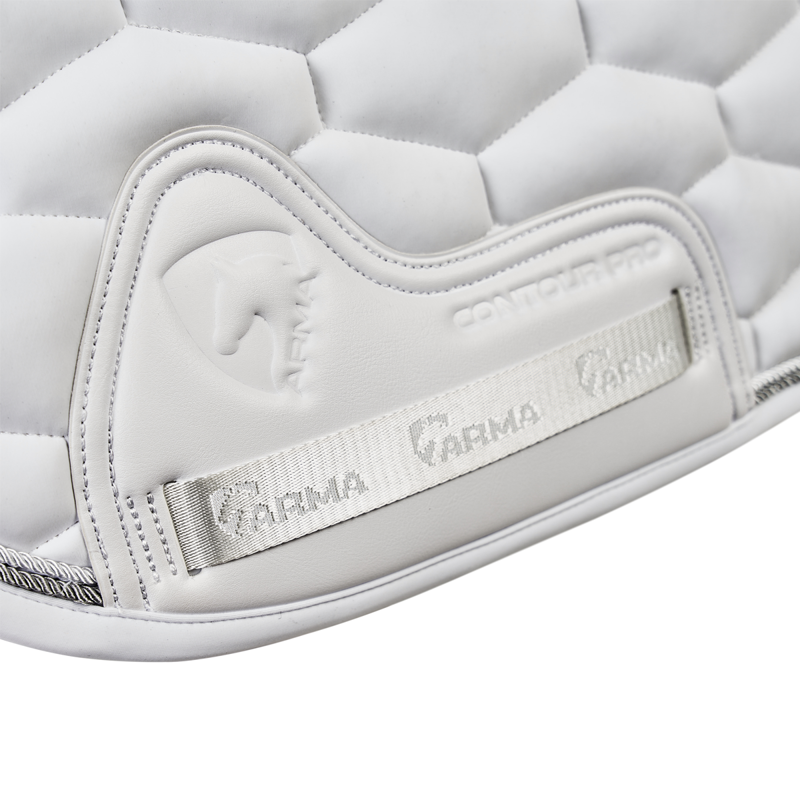 Shires ARMA Eltar Dressage Saddlecloth - White-1