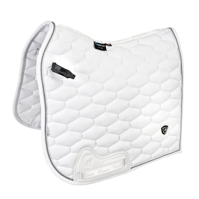 Shires ARMA Eltar Dressage Saddlecloth - White