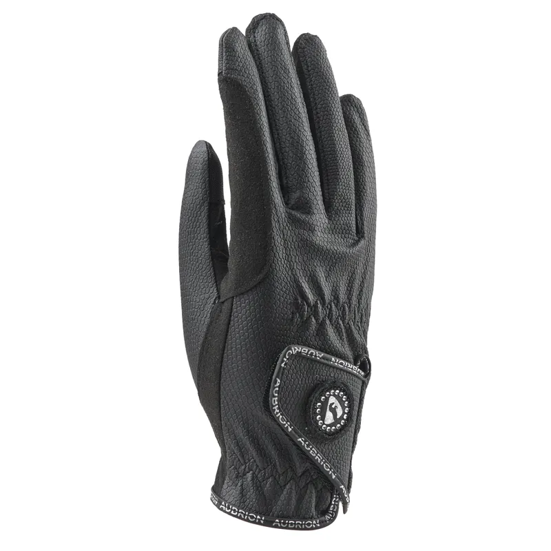 Aubrion Aachen Children's FlexFit Riding Gloves - Black